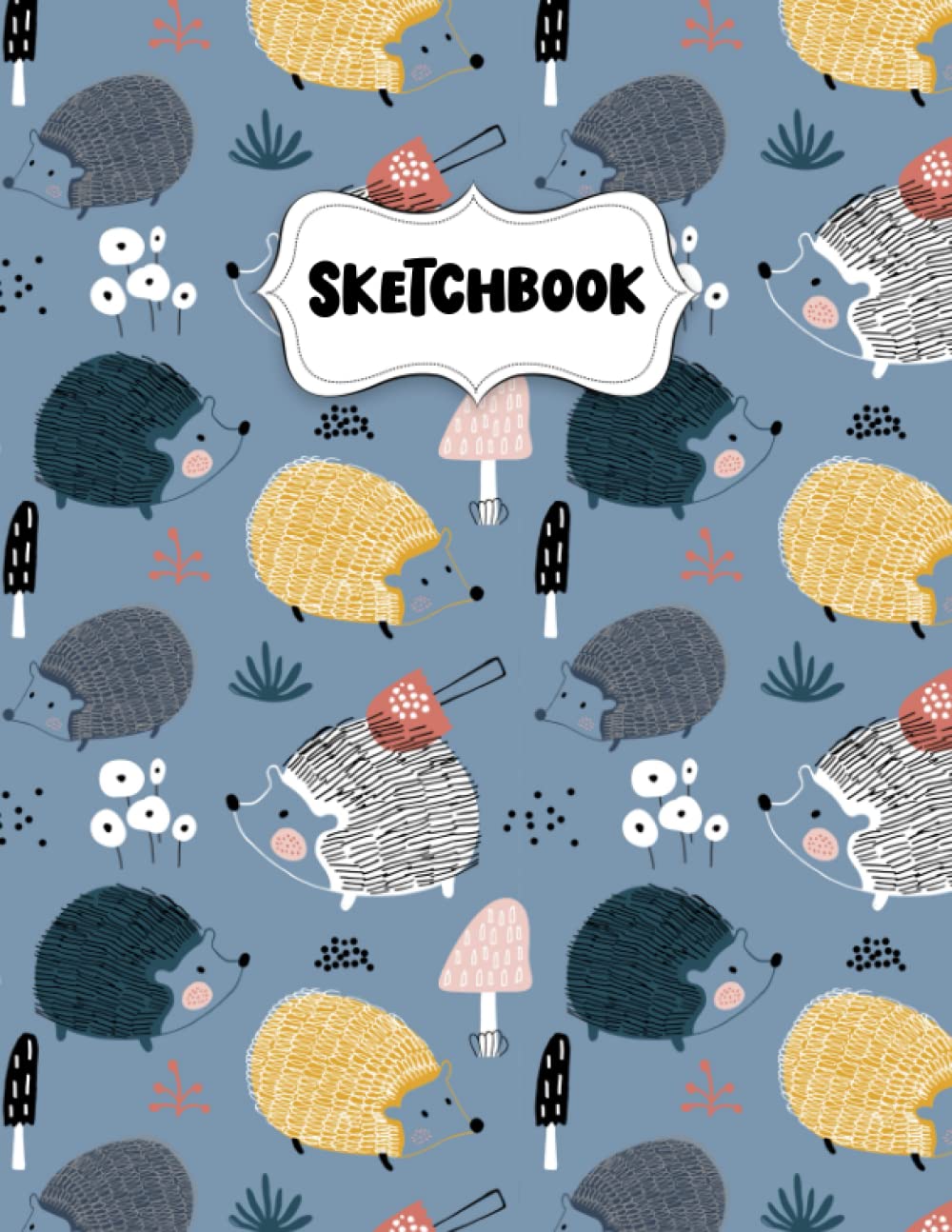 Sketchbook: Hedgehogs Sketch Book for Drawing: Blank Sketch Pad for Drawing for Kids: Sketchpad for Drawing for Kids, Bleed Proof Art Sketch Book 8.5 x 11