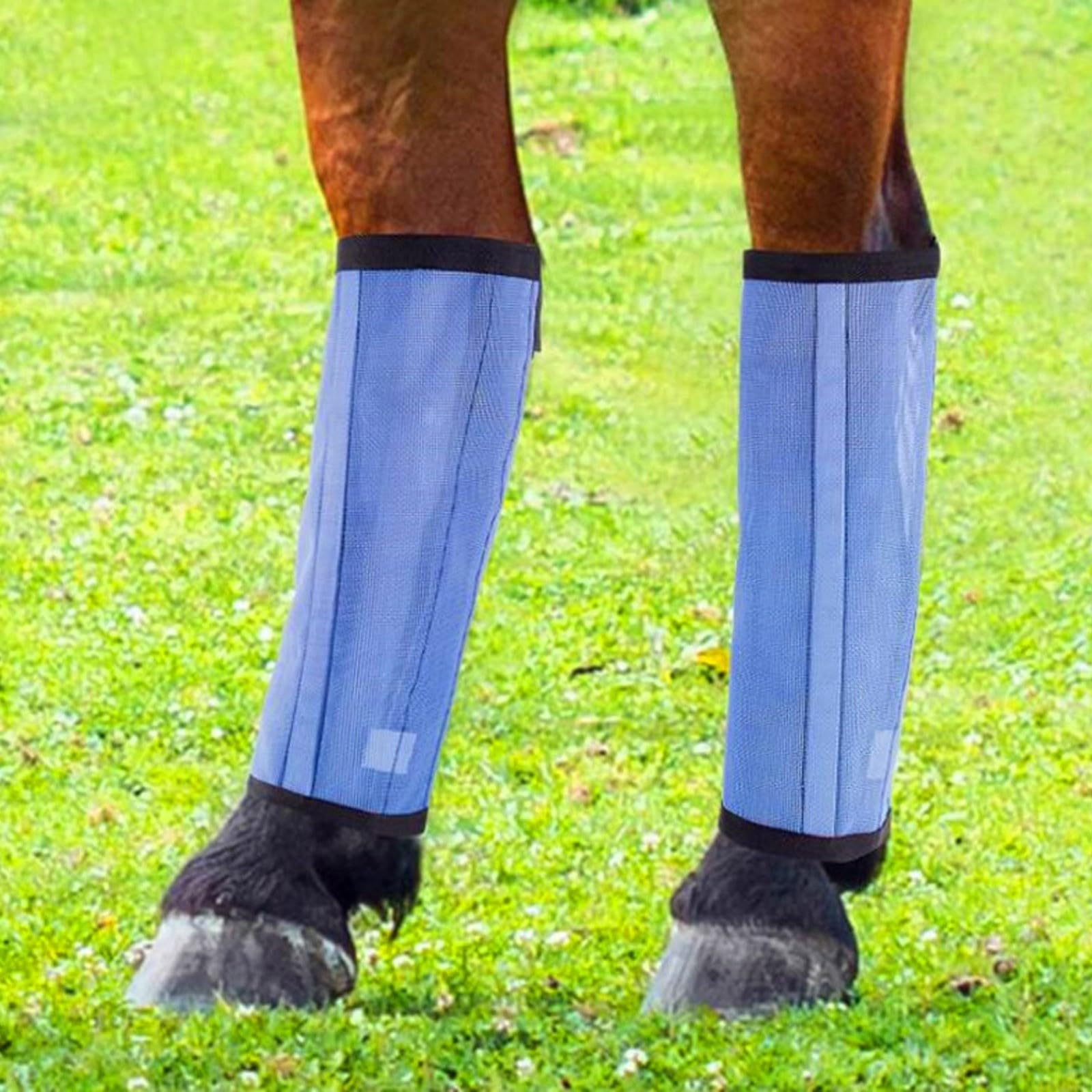 Pferde Bandagen Bein Wraps 4er-Set, Stabile Bandagen Pferde Reiter Bein Horse Leg Wraps Gear Einstellbar Pferde Beins Tiefel für Pferd Kuh Training Bohren (2B,47 * 47 * 37CM)