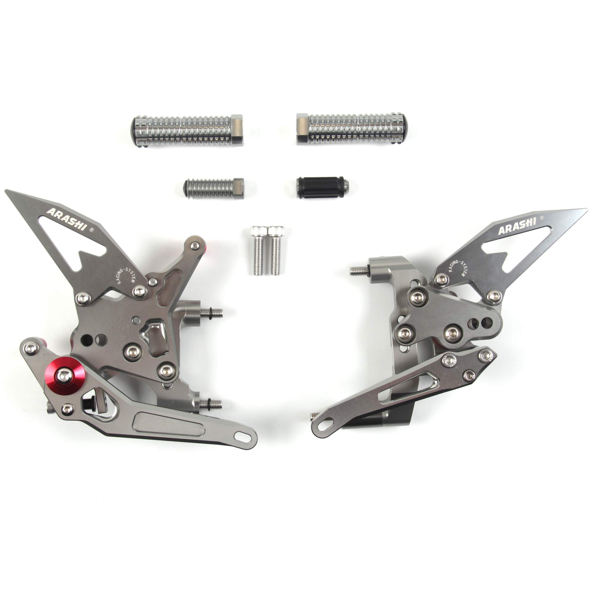 Repose-pieds Ducati 1199 Panigale commandes reculées alu gris version 2.0 - 8