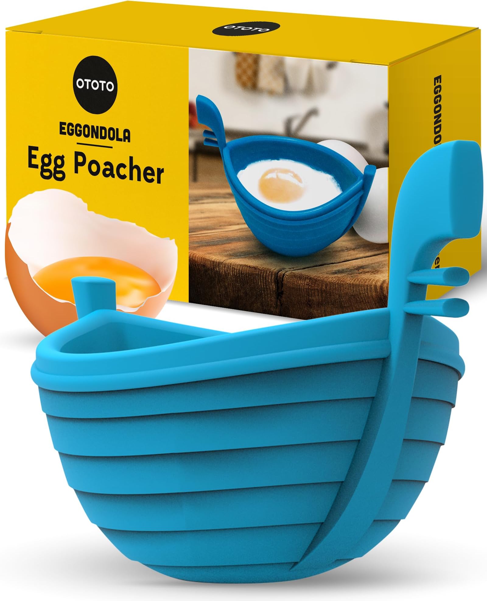 Egg Poacher Skoo Silicone Egg Poaching Cups + Lids