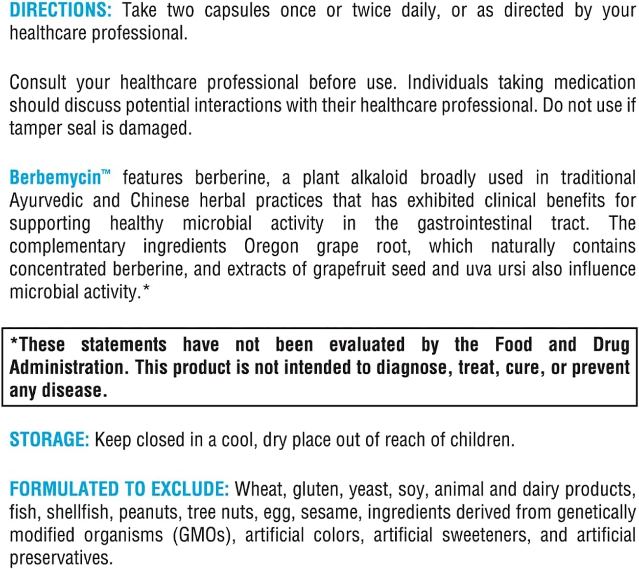 XYMOGEN Berbemycin - Berberine Supplement with Oregon Grape Root, Grapefruit Seed + Uva Ursi Extracts - Supports Microbial Balance in The GI Tract, Gut Health (120 Capsules) - Image 6