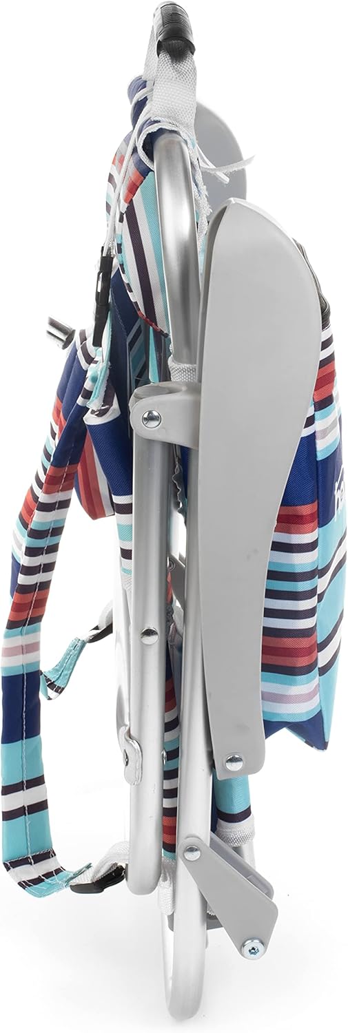 Homevative Kids Folding Backpack Beach Chair with 4 Positions, Carry Handle, Storage Pouch, Cup Holder and Phone Holder, Lightweight
