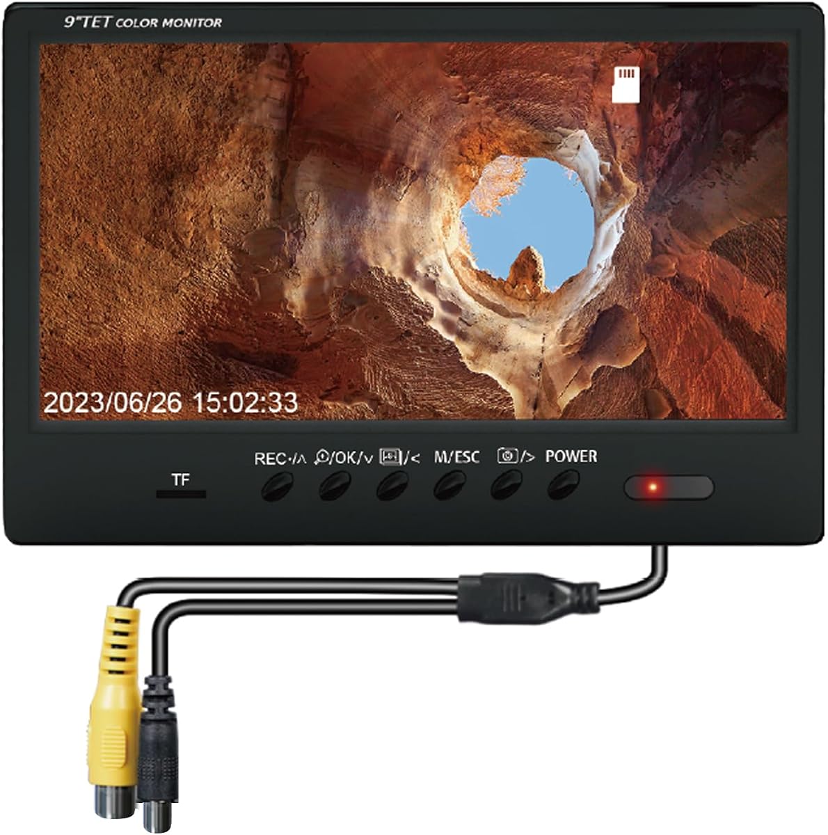 Anysun 9" Replacement Screen for Sewer Camera Mode 9DX23, High-Resolution LCD Screen, Compatible with Anysun HBUDS Pipe Inspection Cameras System-CR110-9DX23