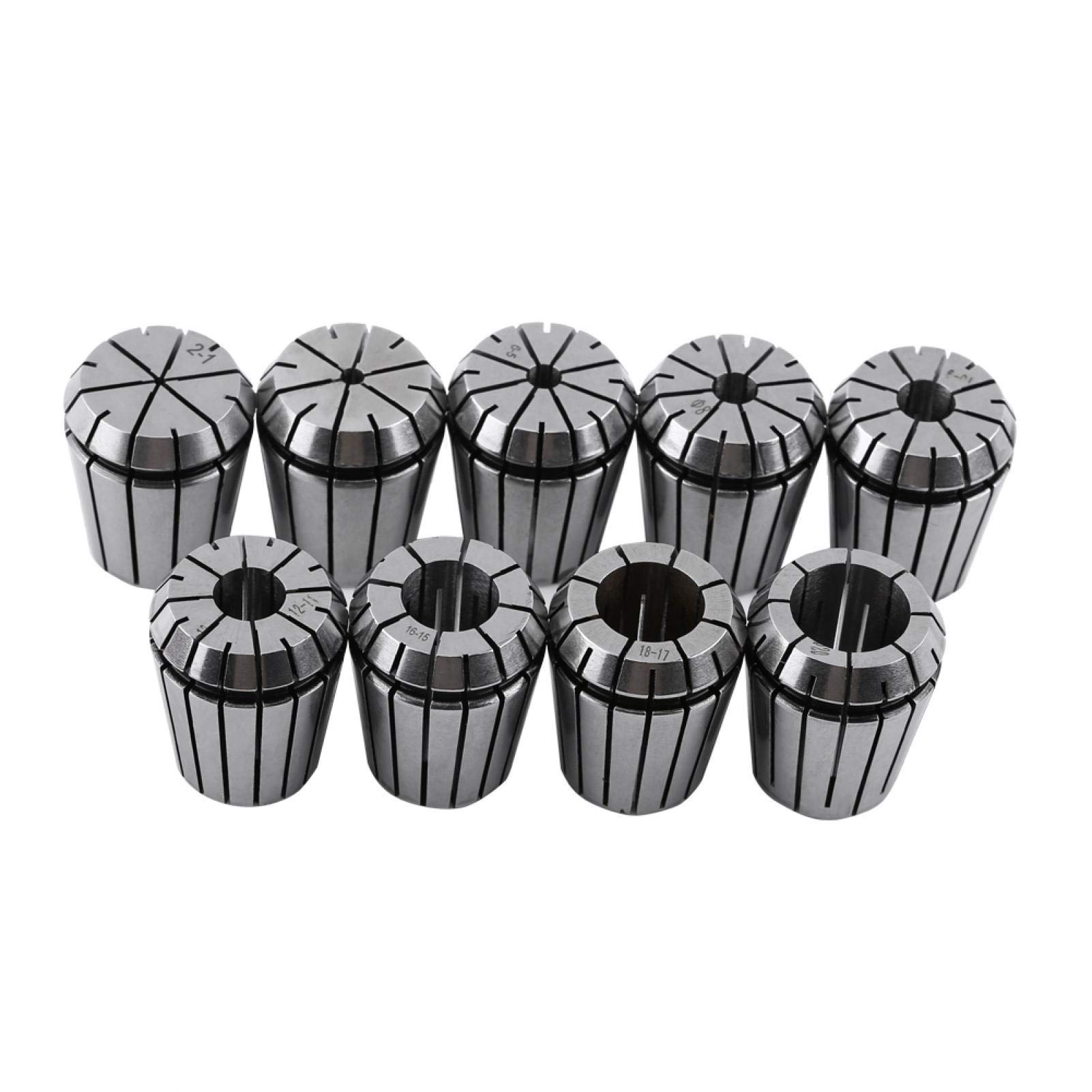 Set di pinze a molla ER32 9 pezzi 2mm-20mm, per macchina per incisione CNC e utensile per tornio