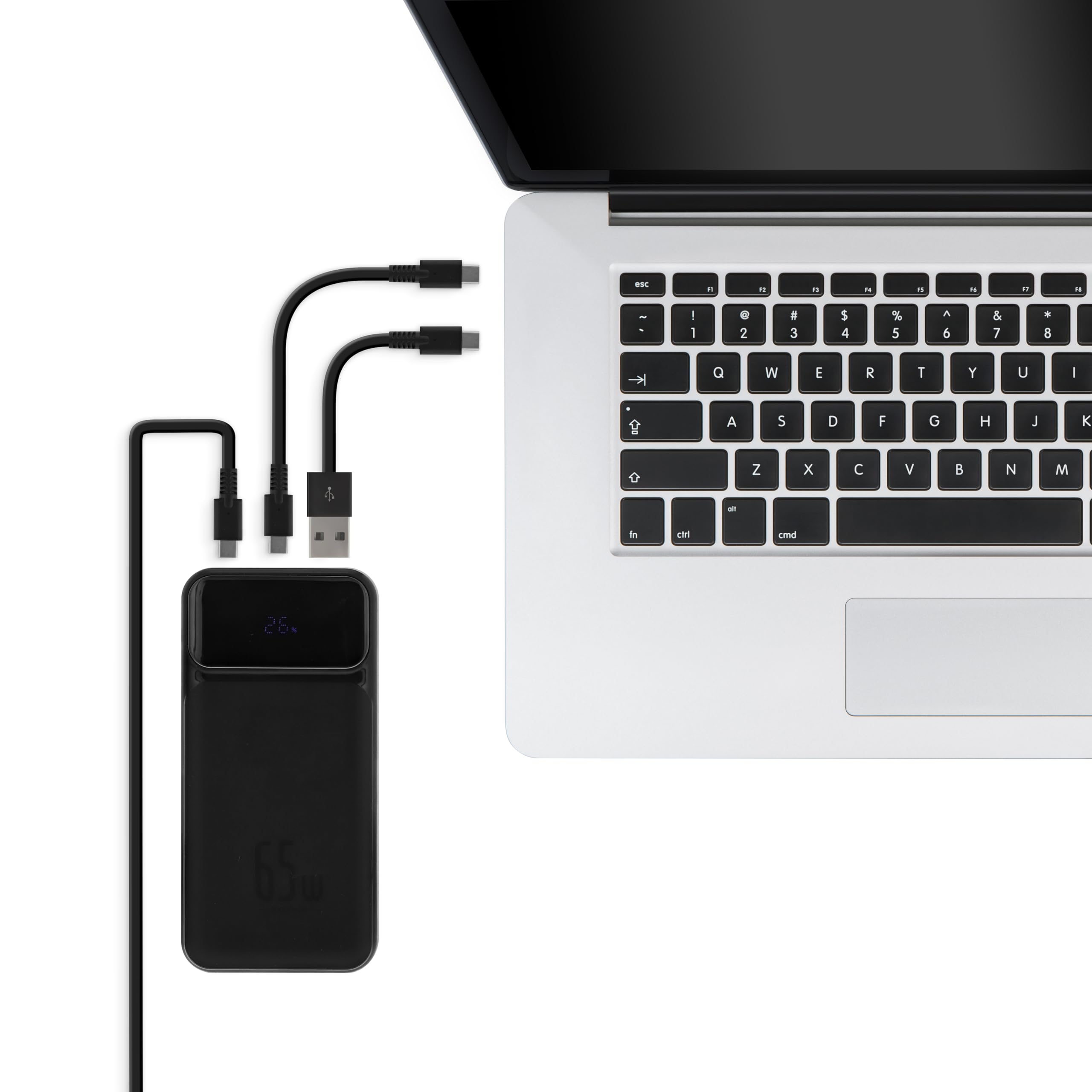 T'nB - Batterie Externe pour Ordinateur Portable, 20 000 mAh Power Delivery 65W- Noir