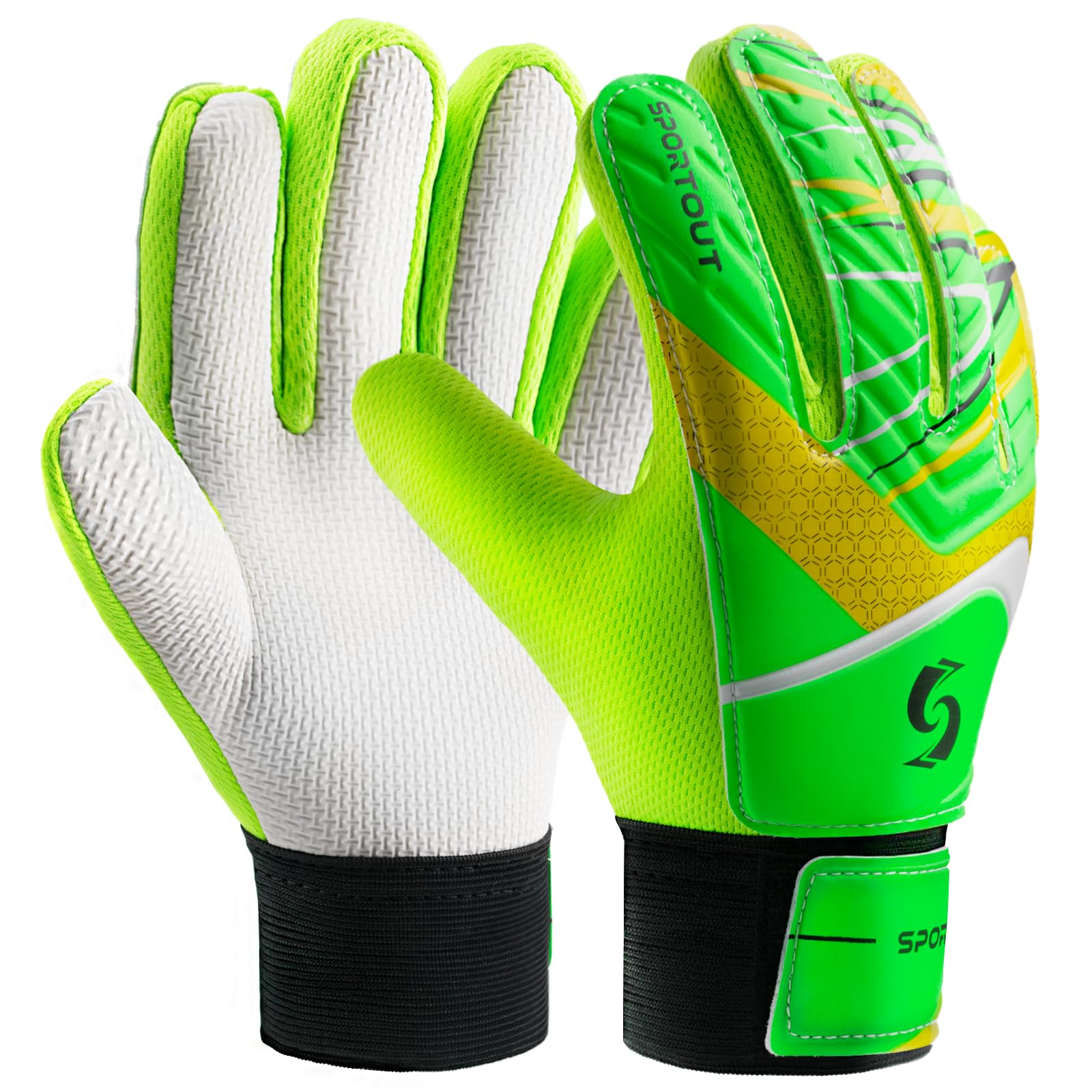 Goalkeeper Gloves for Kids Teens Football Goalkeeper Gloves Double Protection Wearability Super Support