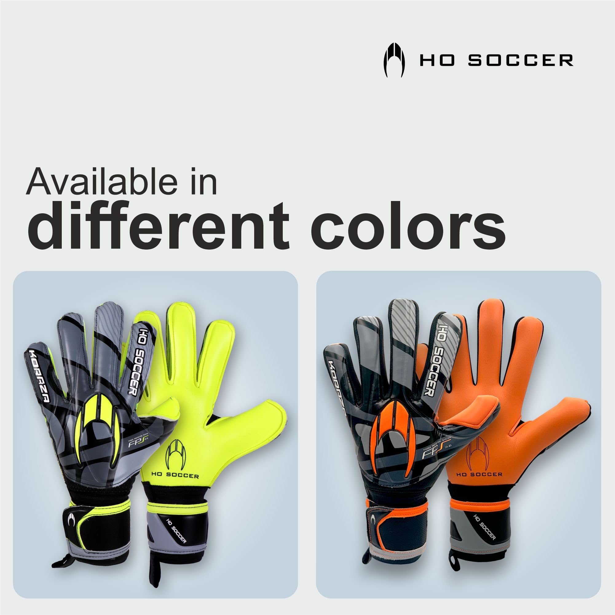 Guantes de Portero HO Soccer KORAZA NG Orange con Protecciones para Dedos extraíbles