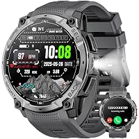 Smartwatch Uomo con GPS, 1.43" AMOLED HD Orologio Smart Watch Militare con Chiamata Bluetooth