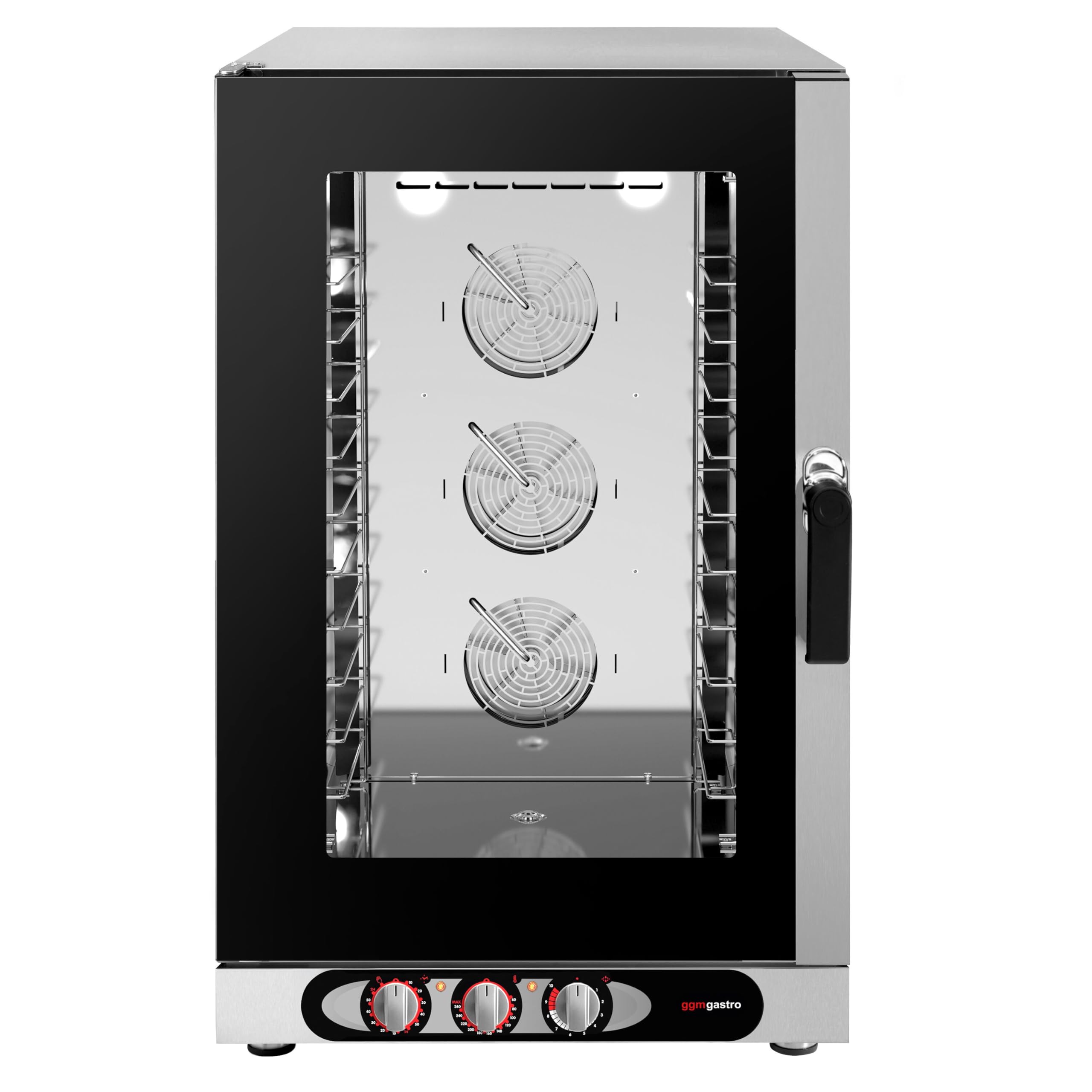GGM Gastro Kombidämpfer 10x GN 1/1 manuell | robuste Edelstahlbauweise, vielseitige Speisenzubereitung, einfache Reinigung durch abgerundete Ecken, hohe Effizienz