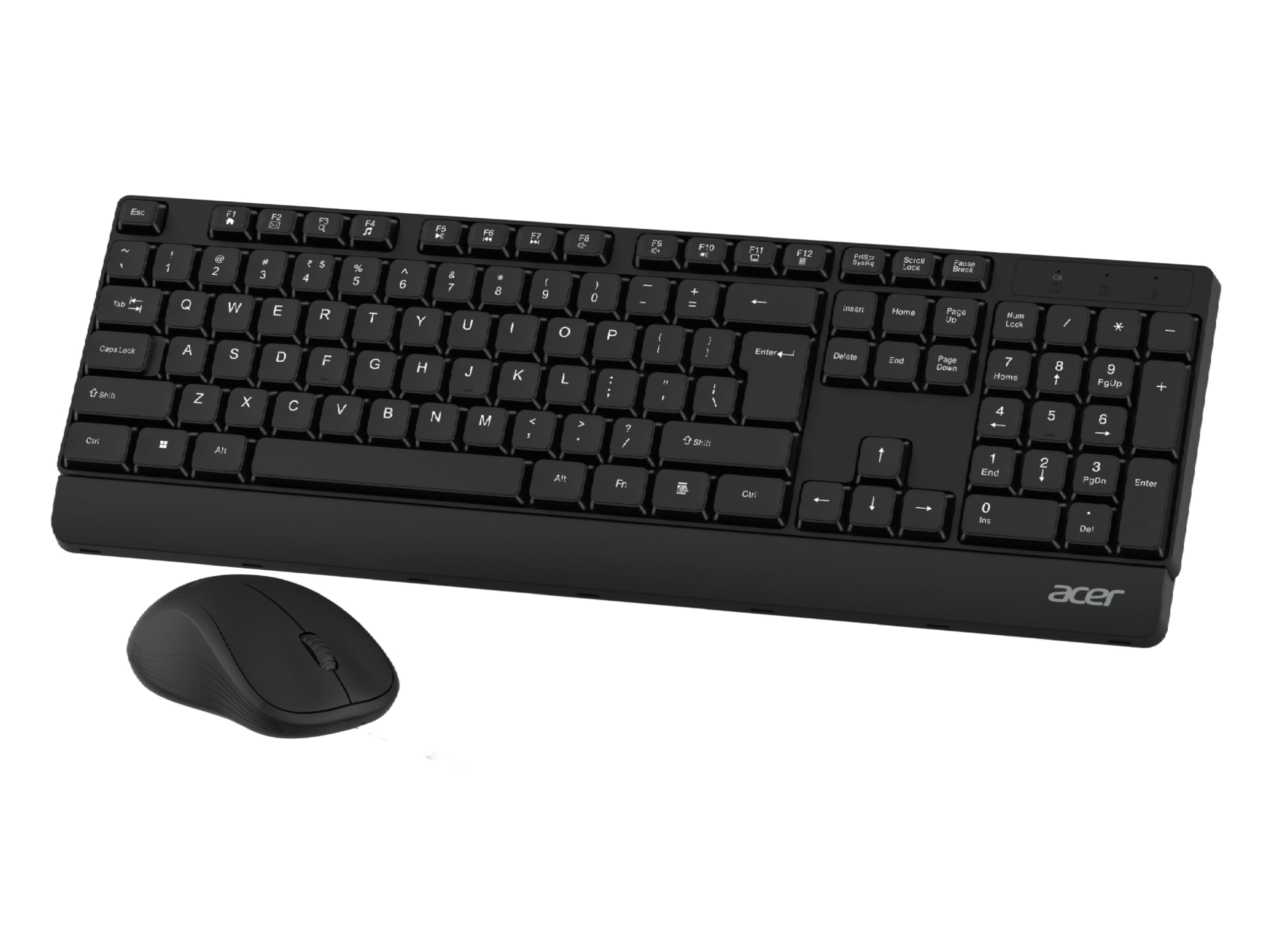 Acer OfficeLite KM300 Wireless Keyboard & Mouse Combo | 2.4GHz USB Nano Receiver | 104-Key Full-Size Keyboard with Multimedia Keys | Silent Optical Mouse | Plug & Play | Windows, macOS & Linux - Black-image-25