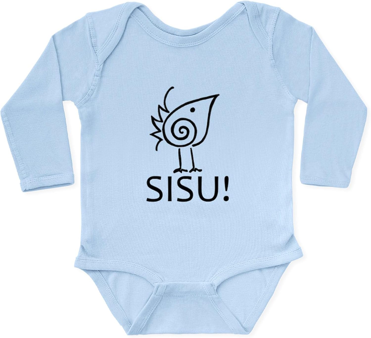 CafePress SISU! Baby Onesie Longsleeves Unisex Long Sleeve Baby Bodysuit Infant Romper Sky Blue
