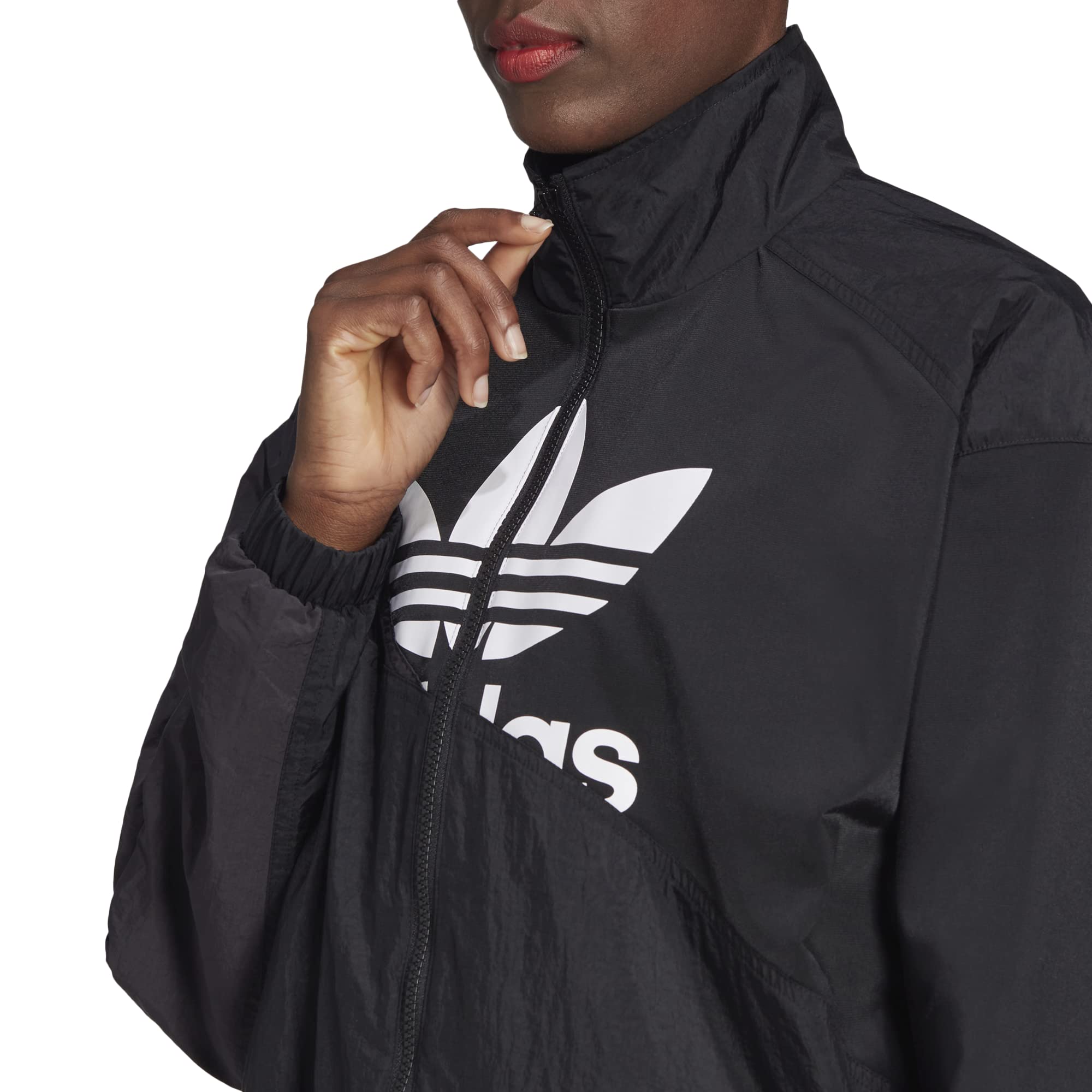 adidas Damen Track Top Sweatshirt, Schwarz, 38 EU