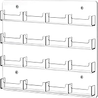 Vista 2 de HBlife Soporte para tarjetas de visita de acrílico transparente, soporte de pared, organizador de múltiples tarjetas para tarjetas de regalo