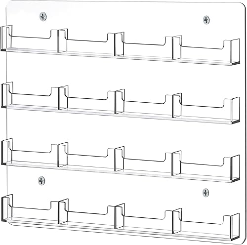 Miniatura 2 de HBlife Soporte para tarjetas de visita de acrílico transparente, soporte de pared, organizador de múltiples tarjetas para tarjetas de regalo y