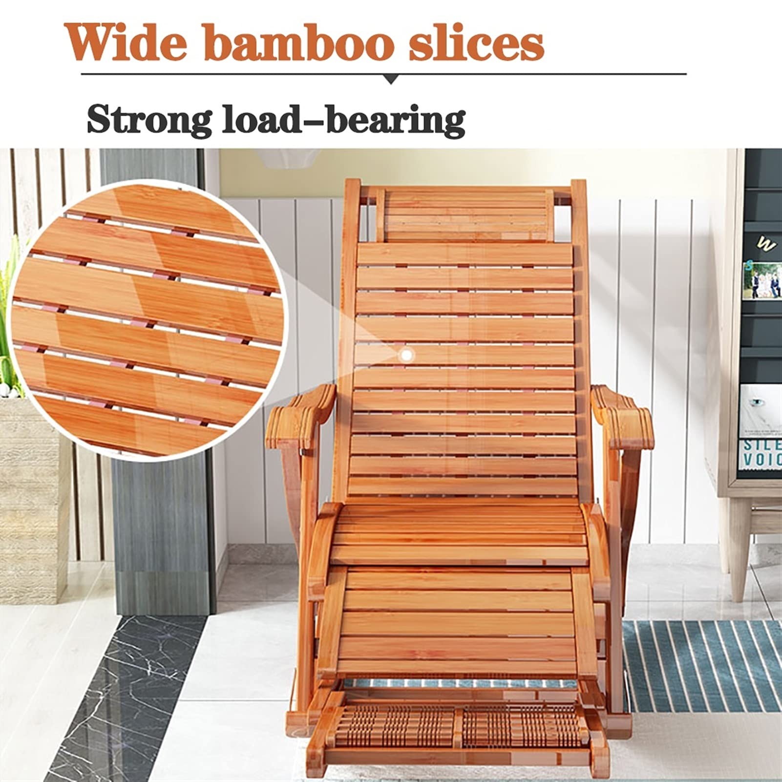 Amazon｜ロッキングチェア、折りたたみリクライニングチェア木製