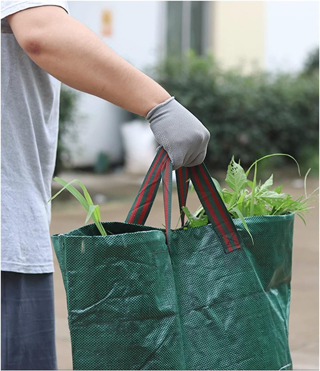 Reusable Garden Waste Bags Leaf Waste Bag Heavy Duty Waste Bags Perfect for Garden Lawn Yard Debris Storage Camping Trash Can 32/72/80/105/132 Gallons (Color : 5pcs, Size : 300L)