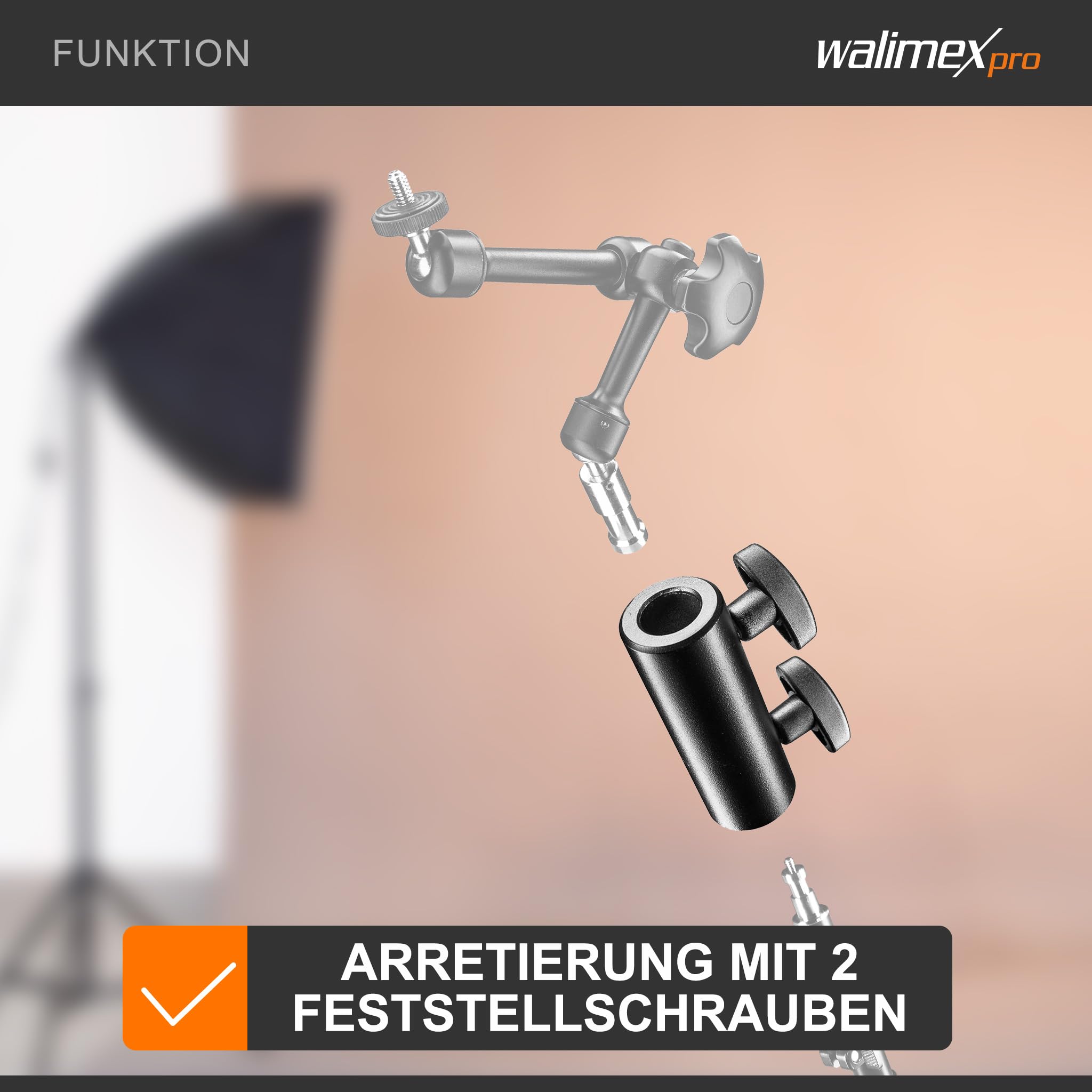 Walimex Pro Spigot Verbinder 5/8" auf 5/8"-11/16"