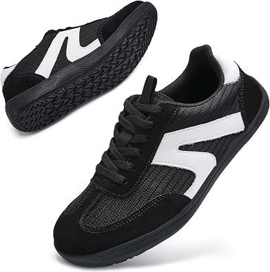 Wide Toe Barefoot Shoes for Women Arch Support Minimalist Ladies Fashion Trainers Lightweight Walking Sneakers