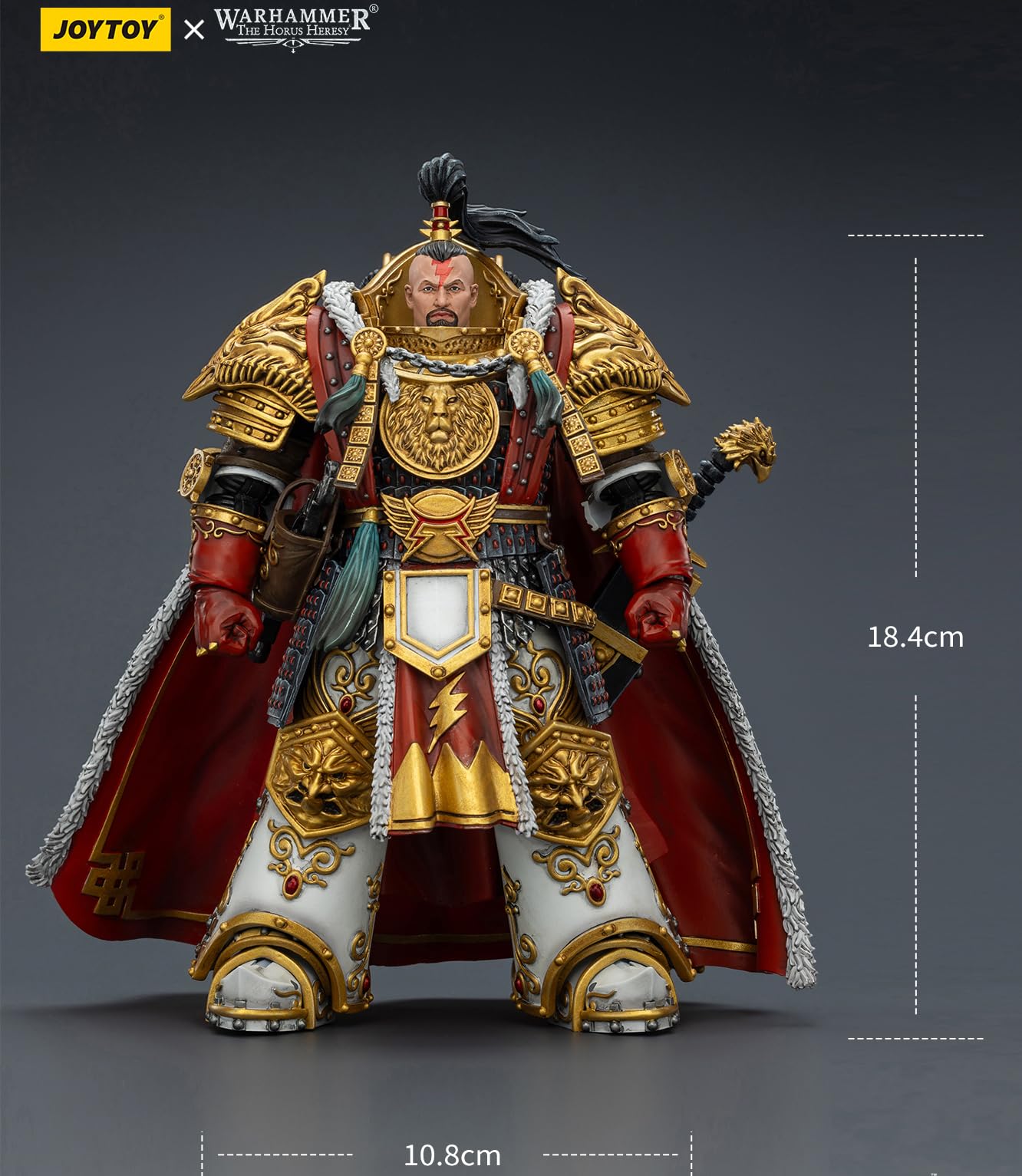 JOYTOY Warhammer 40K figurki akcji 1/18 białe blizny Jaghatai Khan Primarcha V Legionu prezenty urodzinowe model kolekcjonerski Warhammer miniatury