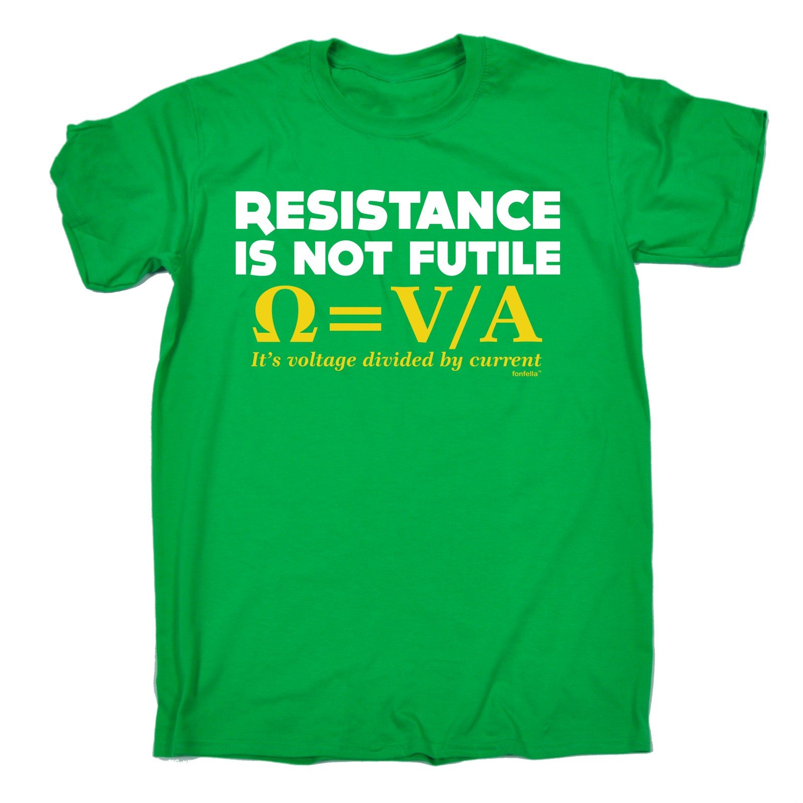 123t SlogansRESISTANCE IS NOT FUTILE (S - KELLY GREEN) NEW PREMIUM LOOSE FIT BAGGY T-SHIRT - slogan funny clothing joke novelty vintage retro t shirt top men's ladies women's girl boy men women tshirt tees tee t-shirts shirts fashion urban cool geek nerdbang physics maths big voltage cooper teacher sheldon day for him her brother sister mum dad mummy daddy father mother birthday ideas gifts christmas present gift S M L XL 2XL 3XL 4XL 5XL - by 123t Slogans