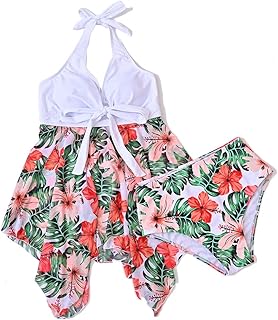 Traje de baño de mujer vestido con calzoncillos traje de baño de playa traje de baño con cordones