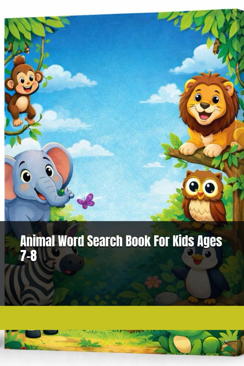 Animal Word Search Book For Kids Ages 7-8
