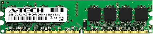 Miniatura 2 de A-Tech Elpida EBE10UE8AFFA-8G-F de repuesto de memoria DDR2 800MHz PC2-6400 UDIMM no ECC 1Rx8 1.8V 240 pines
