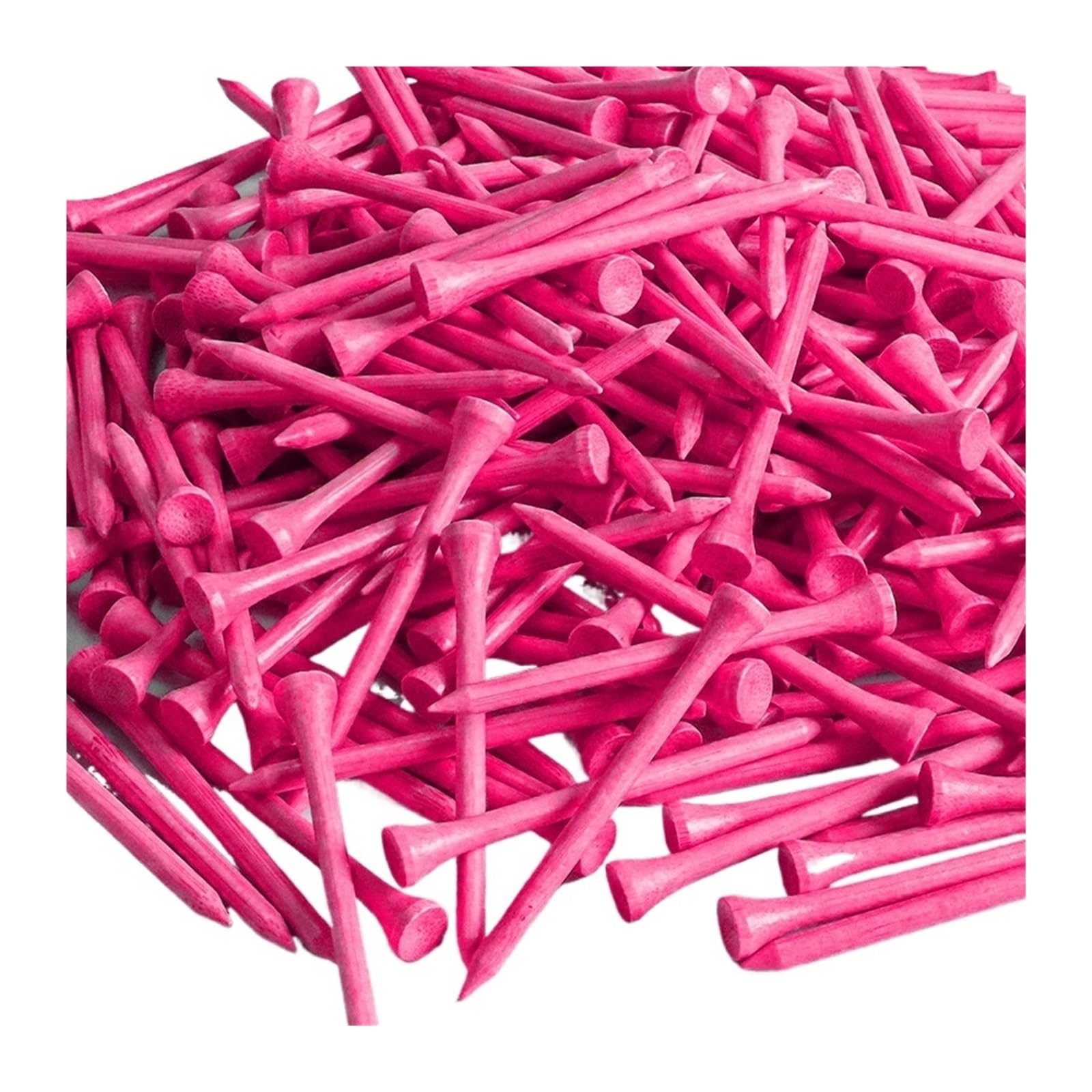 Golf-Tees | 250/500/1000/2000 Packungen, rosa Holz, lange, hohe Ballhalter for Männer und Frauen for Üben