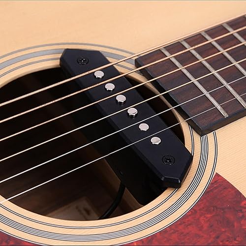 Miniatura 4 de Pastilla de guitarra con doble bobina de reducción de ruido, transmisión de sonido estable Pastillas pasivas acústicas con conector universal para