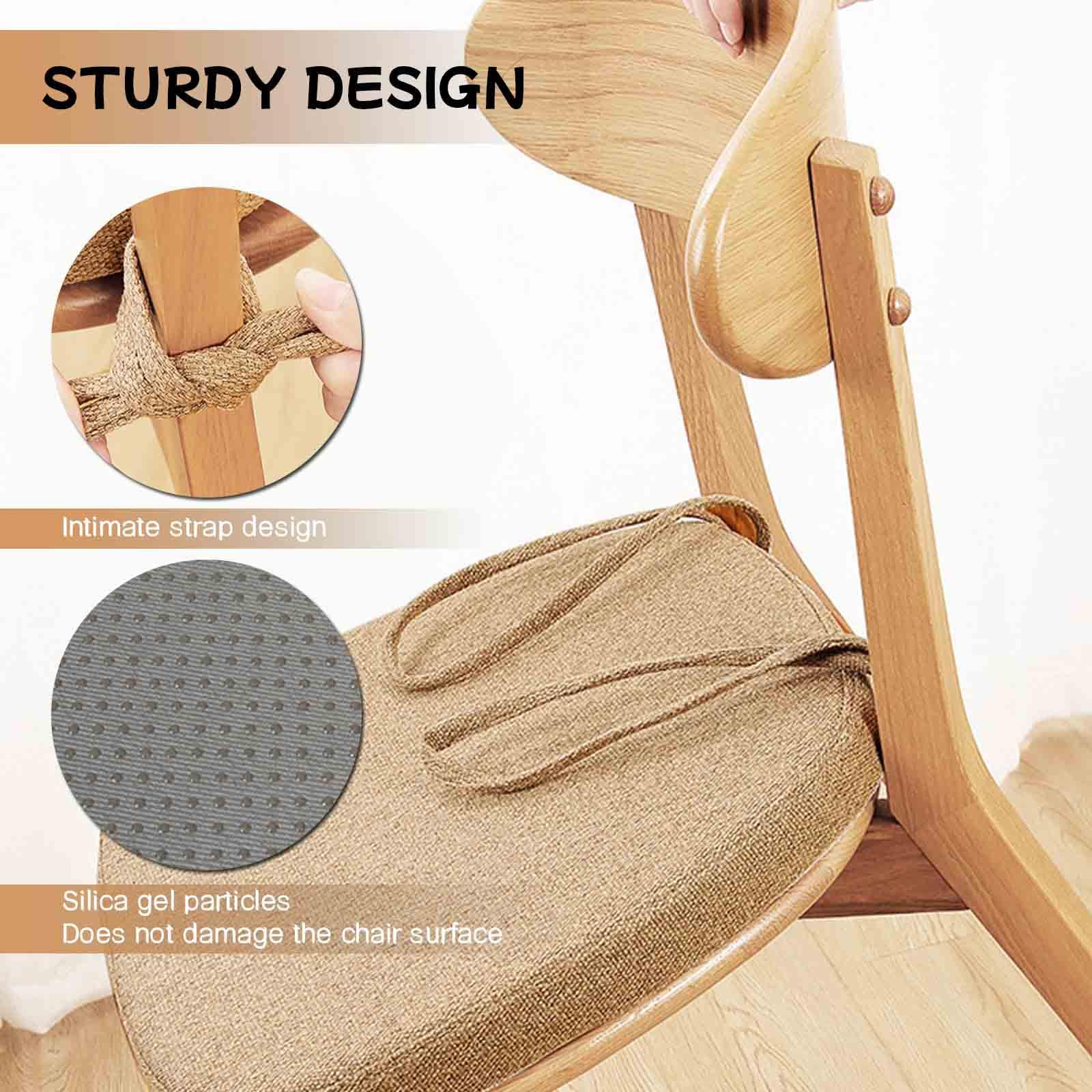 Stuhlkissen 45x45cm Waschbar - Sitzkissen Mit 8cm Schaumstoff