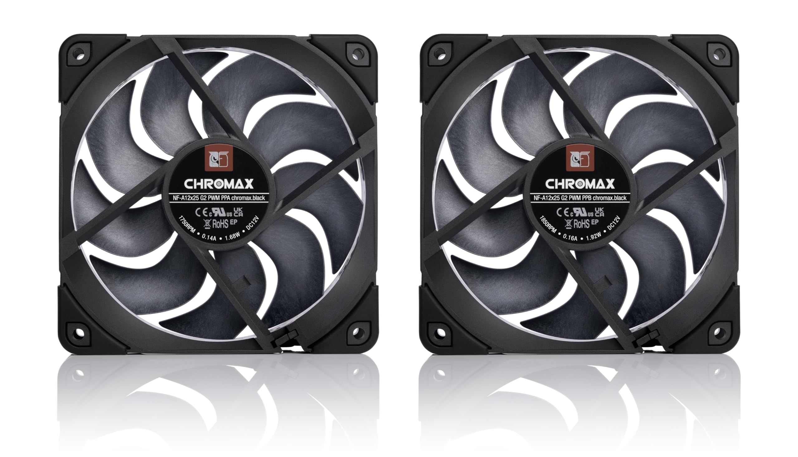 Amazon.co.jp: Noctua NF-A12x25 G2 PWM Sx2-PP chromax.black