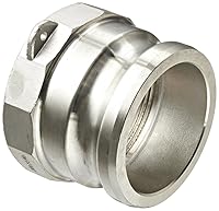 Vista 9 de Dixon 100-A-SS Acero Inoxidable 316 Boss-Lock Tipo A Leva y Ranura Manguera de Acoplamiento, Enchufe de 1" x 1" NPT Hembra
