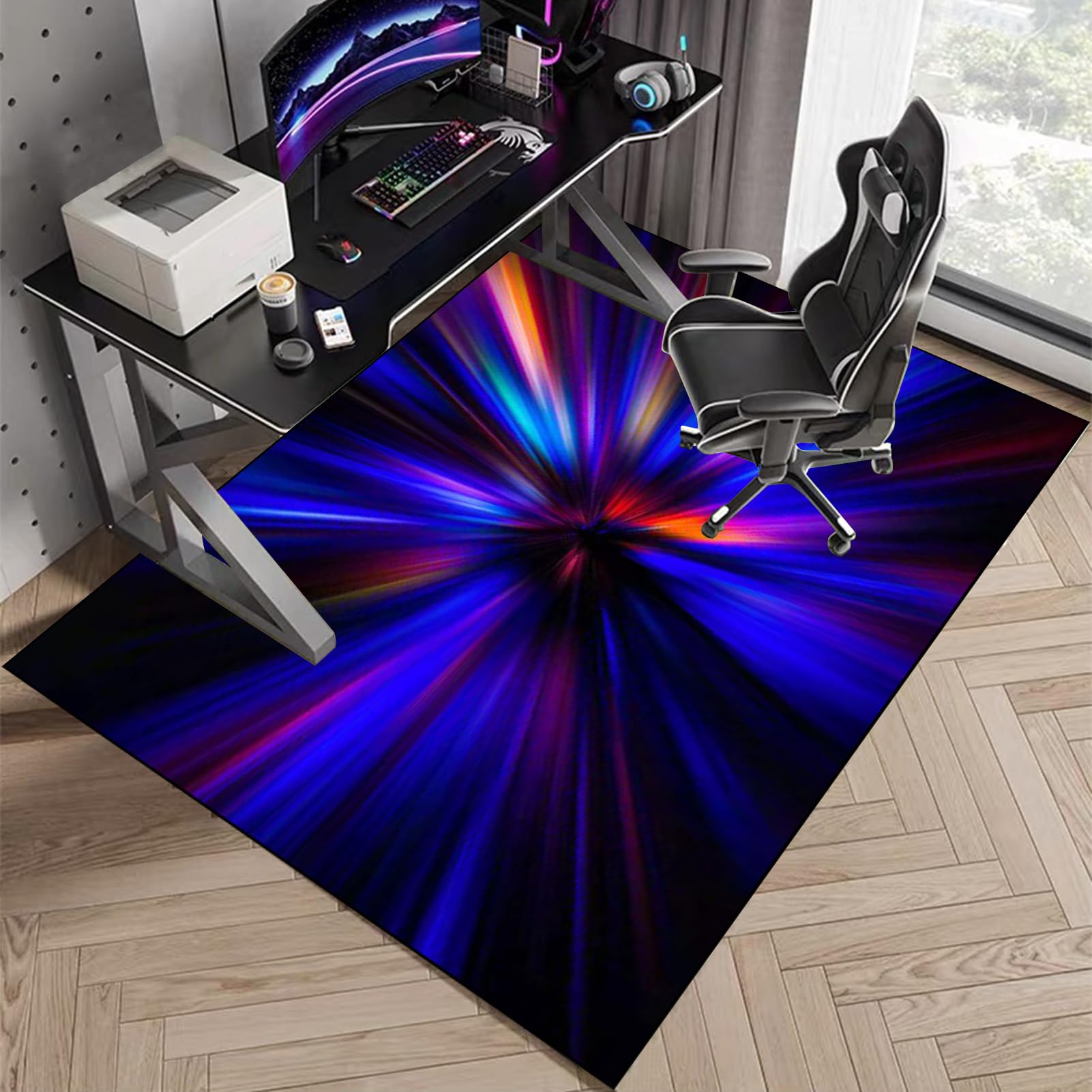Computer Gaming Chair Mat, Color2, 90 x 140 cm - Image 3