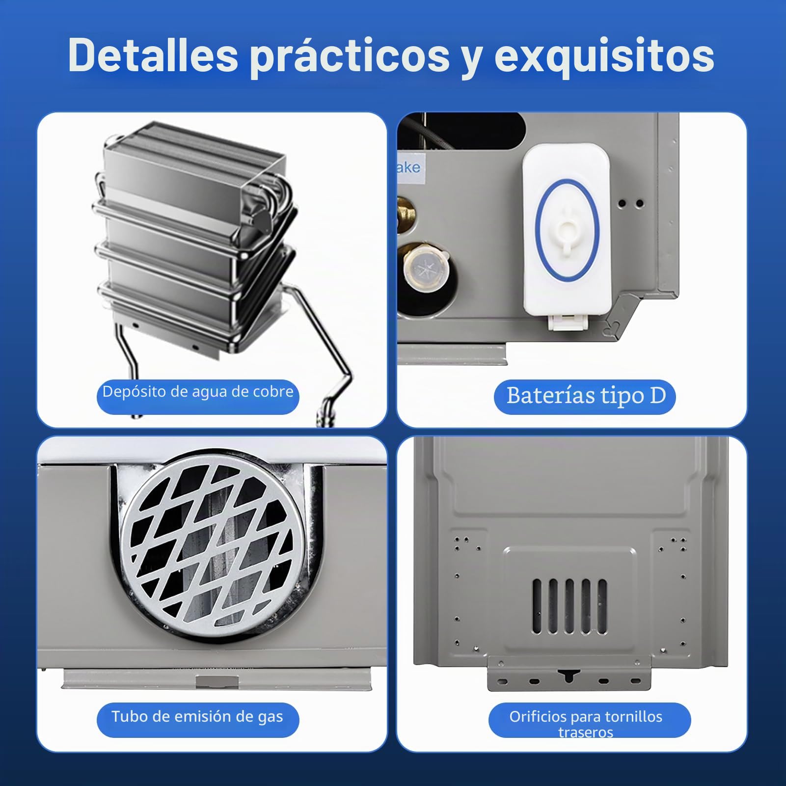 Calentador de agua de gas propano GPL10L, 20 kW, sin agua, con juego de ducha, quemador de caldera de camping, caravana, casa