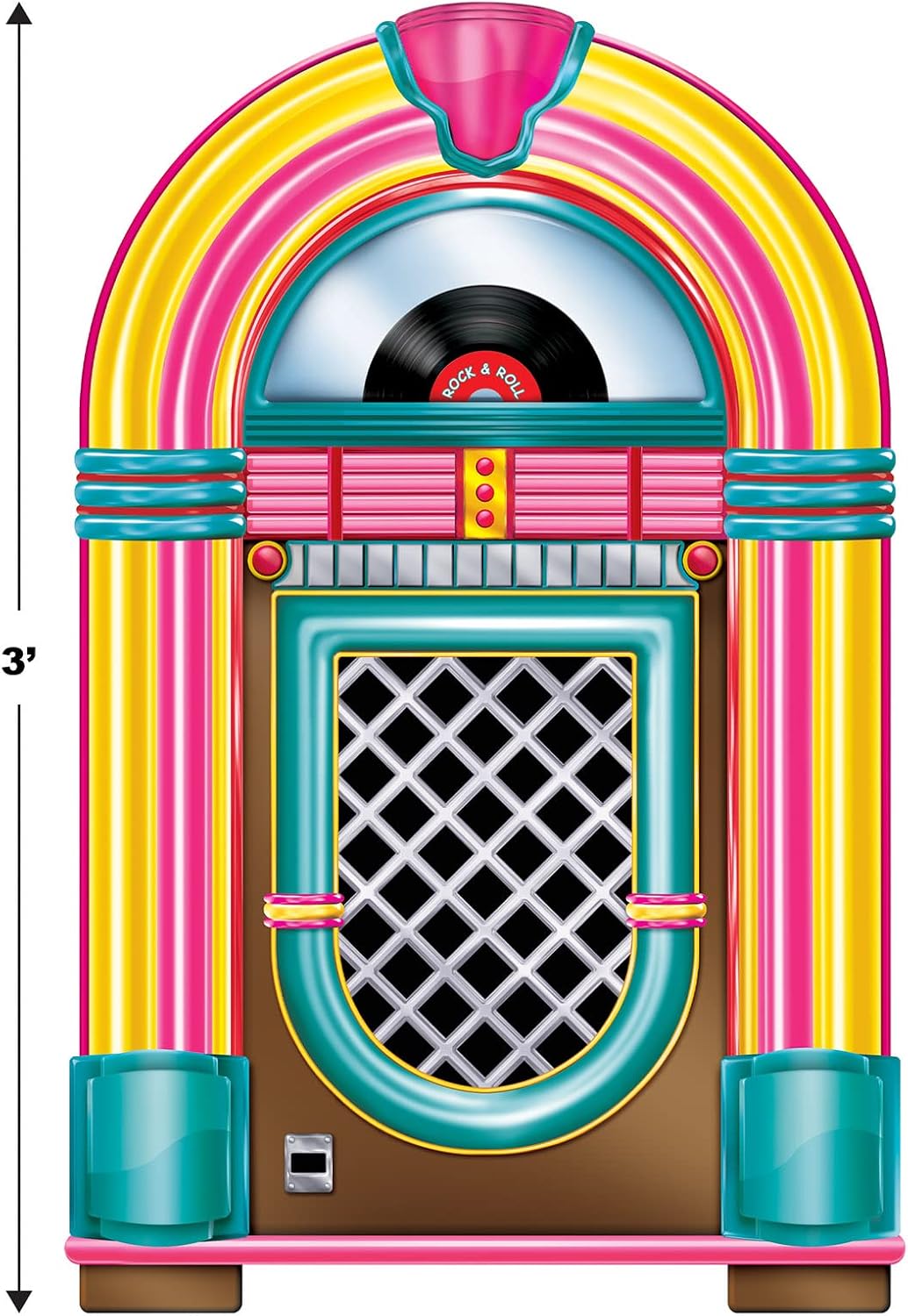 Beistle , 2 Piece Jukebox Cutouts, 3'