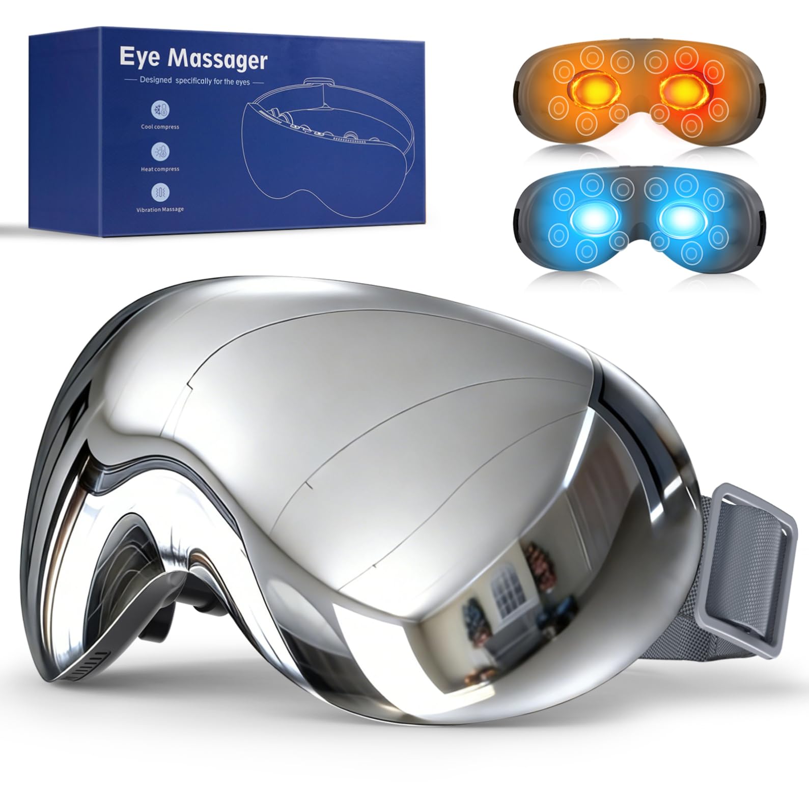 Augenmassagegerät mit Wärme und Kälte, Kompression Massage,Bluetooth Musik | Augenmassagegerät mit Wärme und Kälte, Kompression Massage,Bluetooth Musik