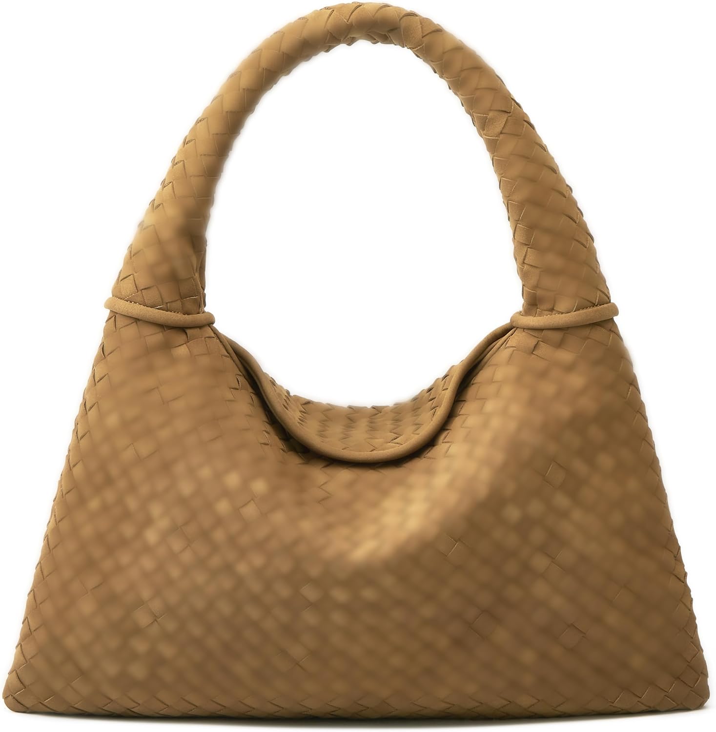 Suede Woven Hobo Bags Purses for Women Woven Leather Bag Vintage Tote Bag Retro Handbag Satchel 2025