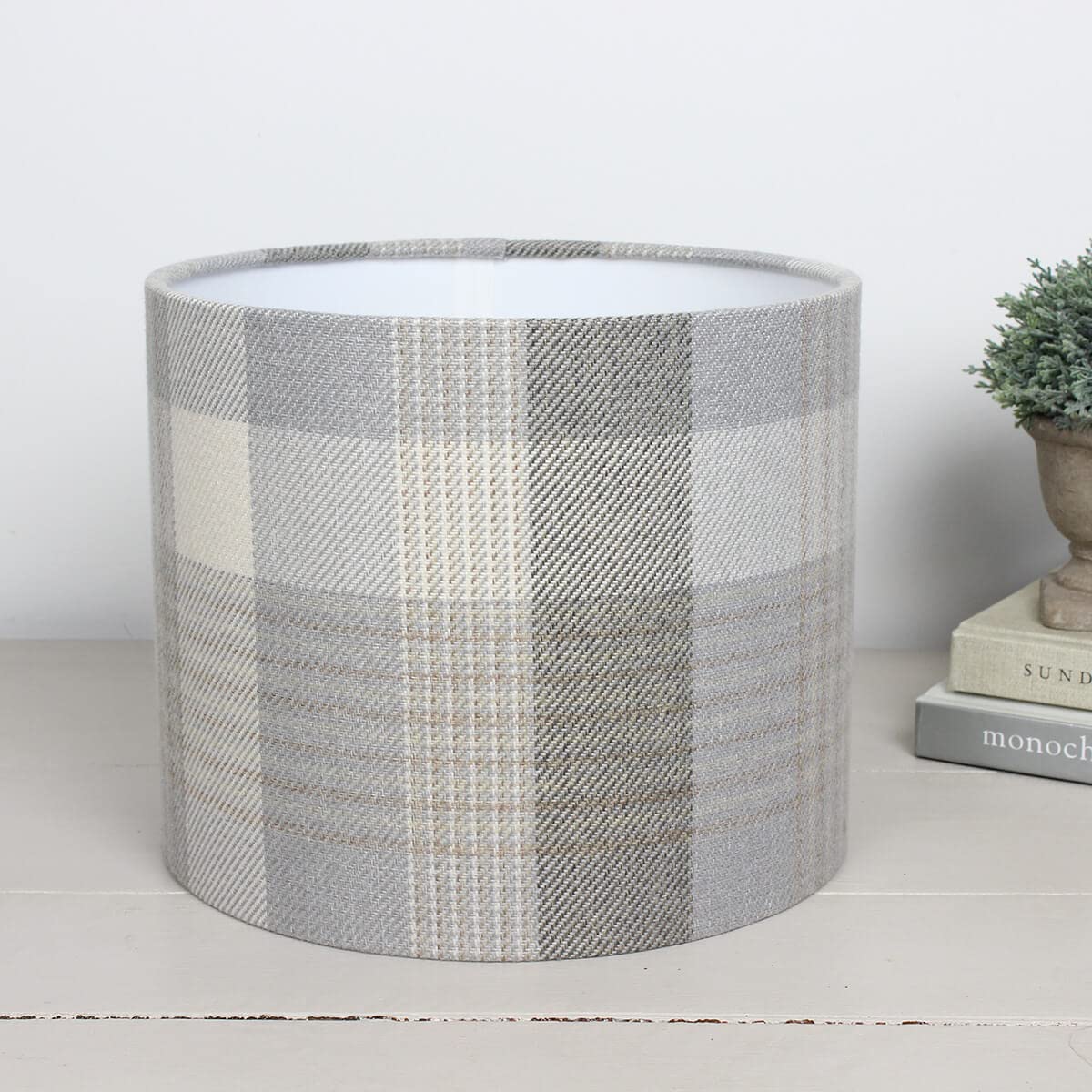 Harrison Cropper Katrine Cloud Tartan Drum Lampshade (25Cm Diameter Table/Standard Lamp)