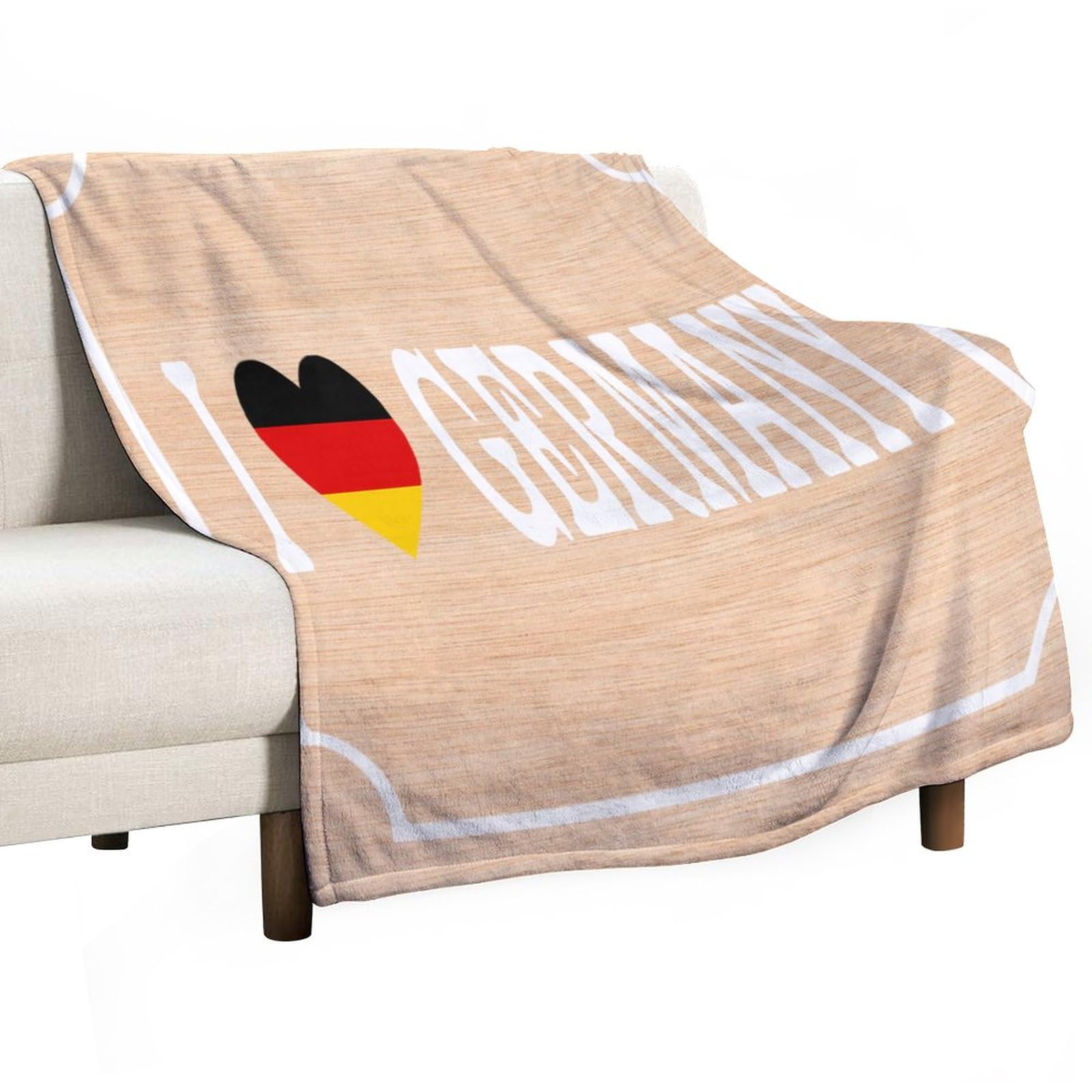 Couverture polaire I Love Germany pour vos soirées cocooning