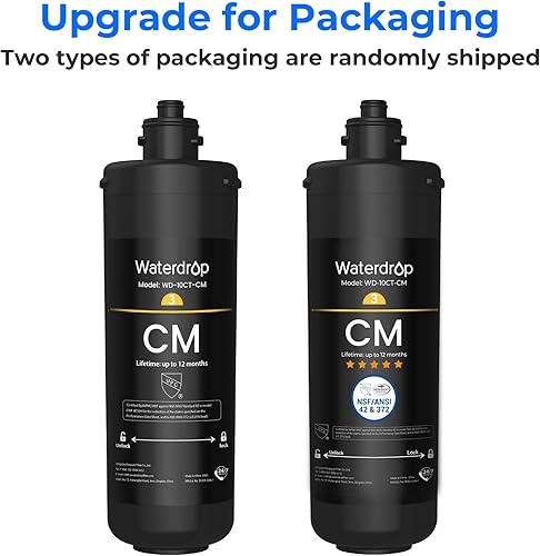 Miniatura 2 de Waterdrop WD-10CM debajo del filtro de agua del fregadero, reemplazo TSB-CM sistema de filtro de agua debajo del fregadero de 3 etapas
