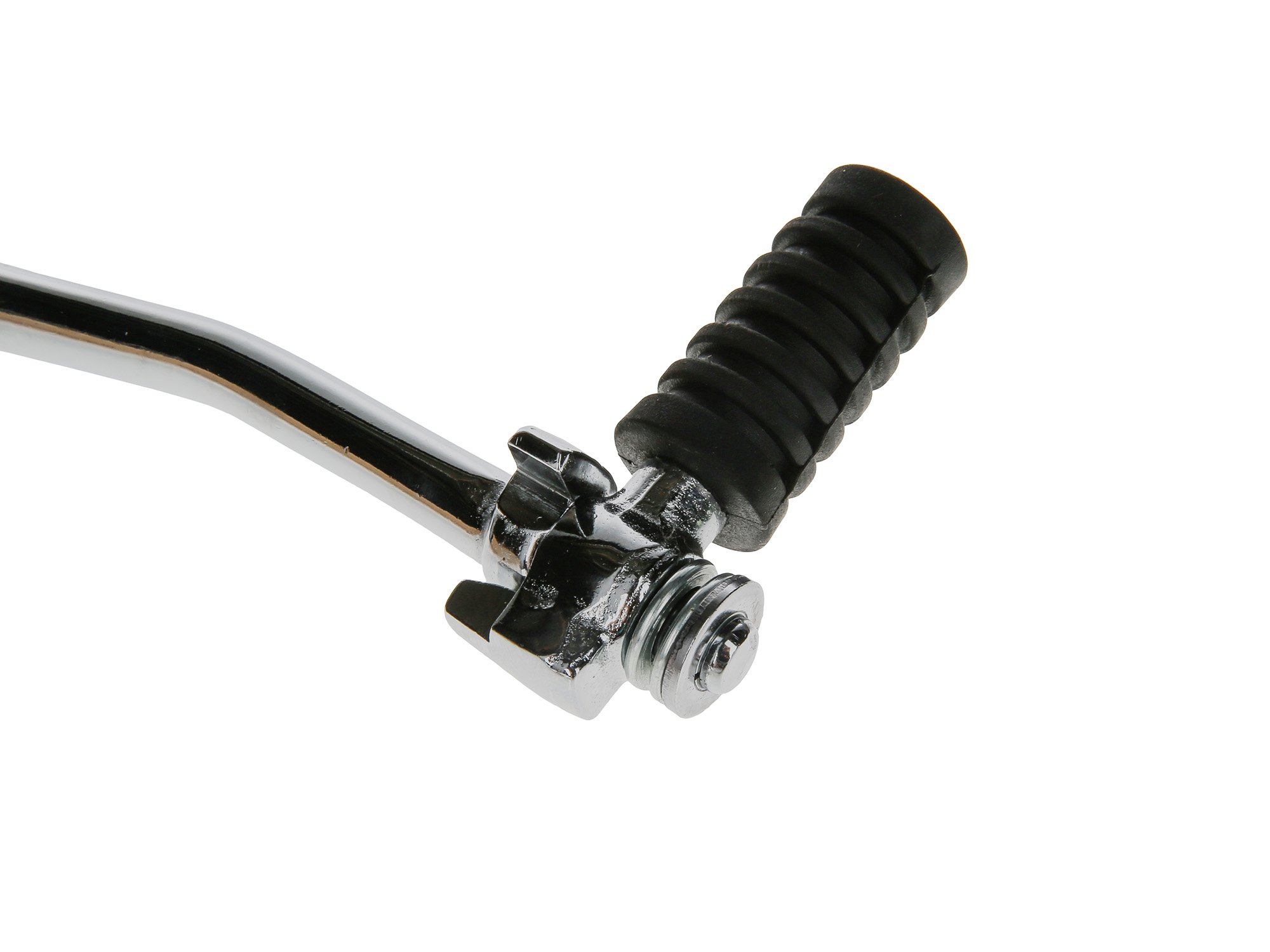 EAO Kickstarterhebel klappbar mit Gummi in Chrom - für Simson S51, S50, S53, S7