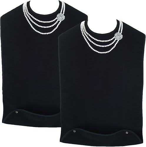 Baberos para adultos para mujer, protectores de ropa para comer, babero para adultos mayores, diseño bordado, impermeable, reutilizable, lavable