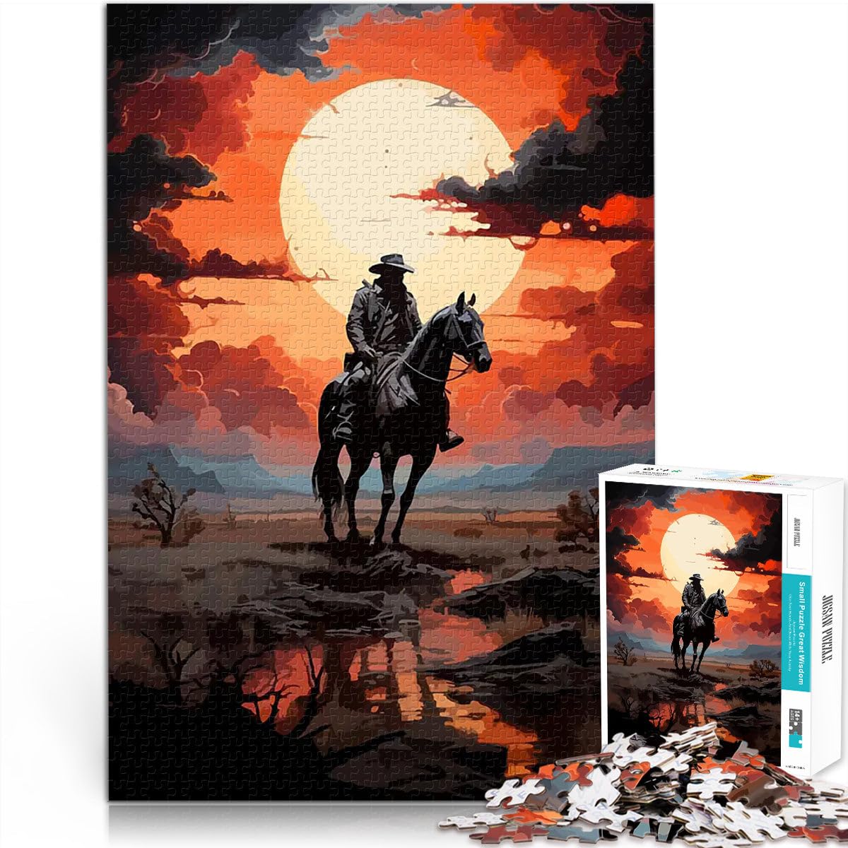 Puzzles for teenagers 2000 Piece Red Dead Redemption Koboi Familienaktivität Geschenke für Freunde und Familie70x100cm — image 1
