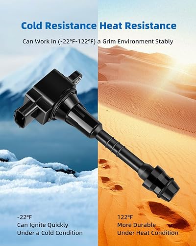 Vista 1227 de ECCPP Bobinas de encendido portátiles de repuesto para automóvil compatibles con Infiniti I30/para Nissan Maxima 3.0L V6 2000-2001 Reemplazo