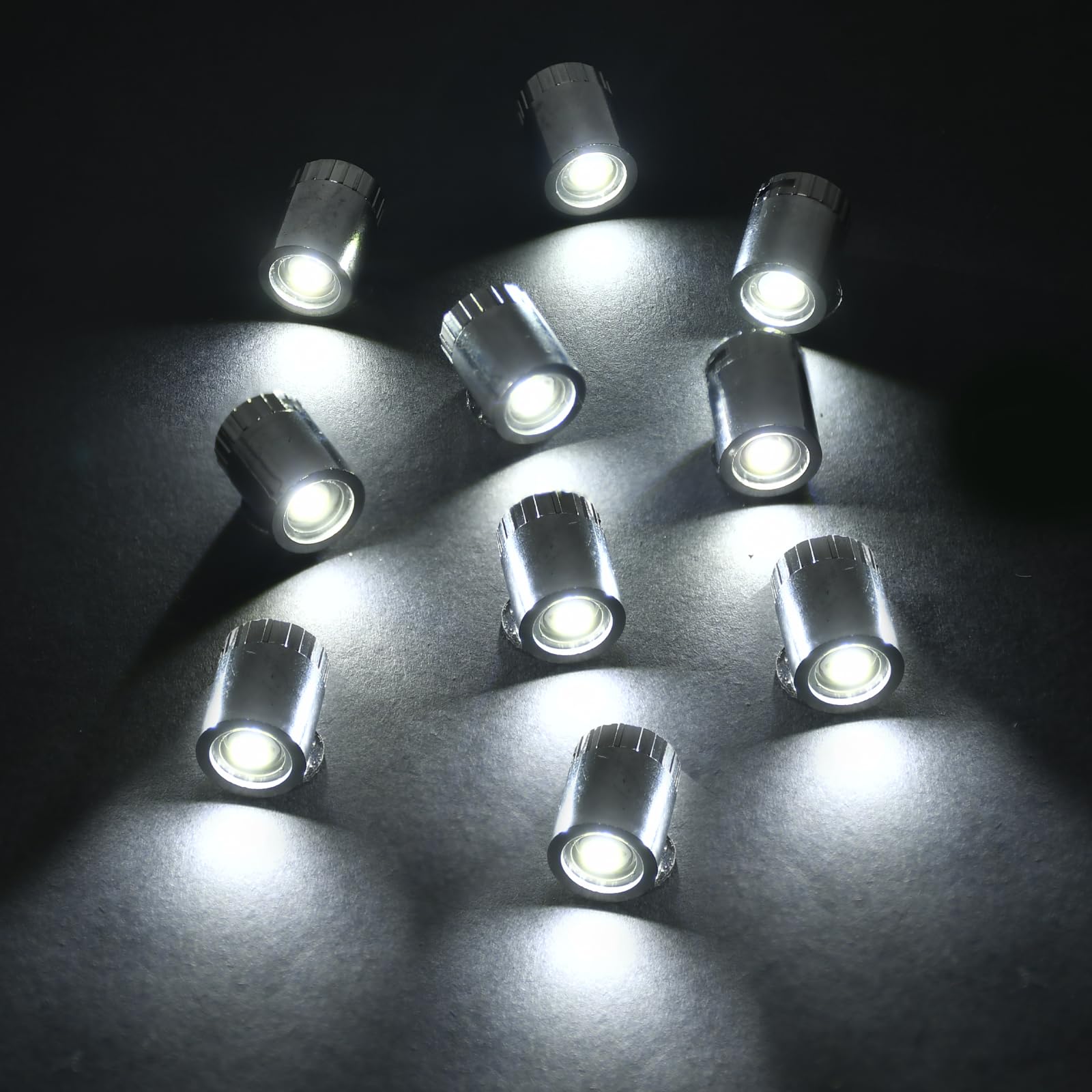 10 pcs Mini Luce LED, Luce LED Piccola Con Batteria, Micro Luci LED, Piccola Lampada Giocattolo, Adatta per Decorare Le Case Delle Bambole, Modello Fai Da Te (Luce Bianca)