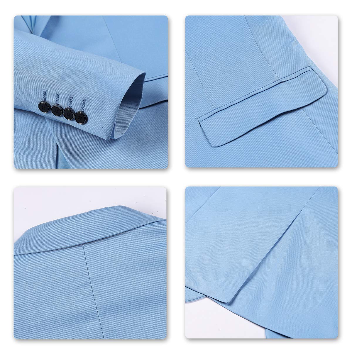 Sliktaa Traje Hombre 3 Piezas Slim Fit Formal Smoking Boda Negocios Noche (Chaleco y Pantalones), rojo