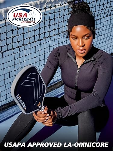 Miniatura 6 de Pickleball Paddles & Set of 2, USAPA Approved Carbon Fiber Pickle Ball Paddle, PP Honeycomb Core, Lightweight & Comfort Grip for Beginners, Pros,