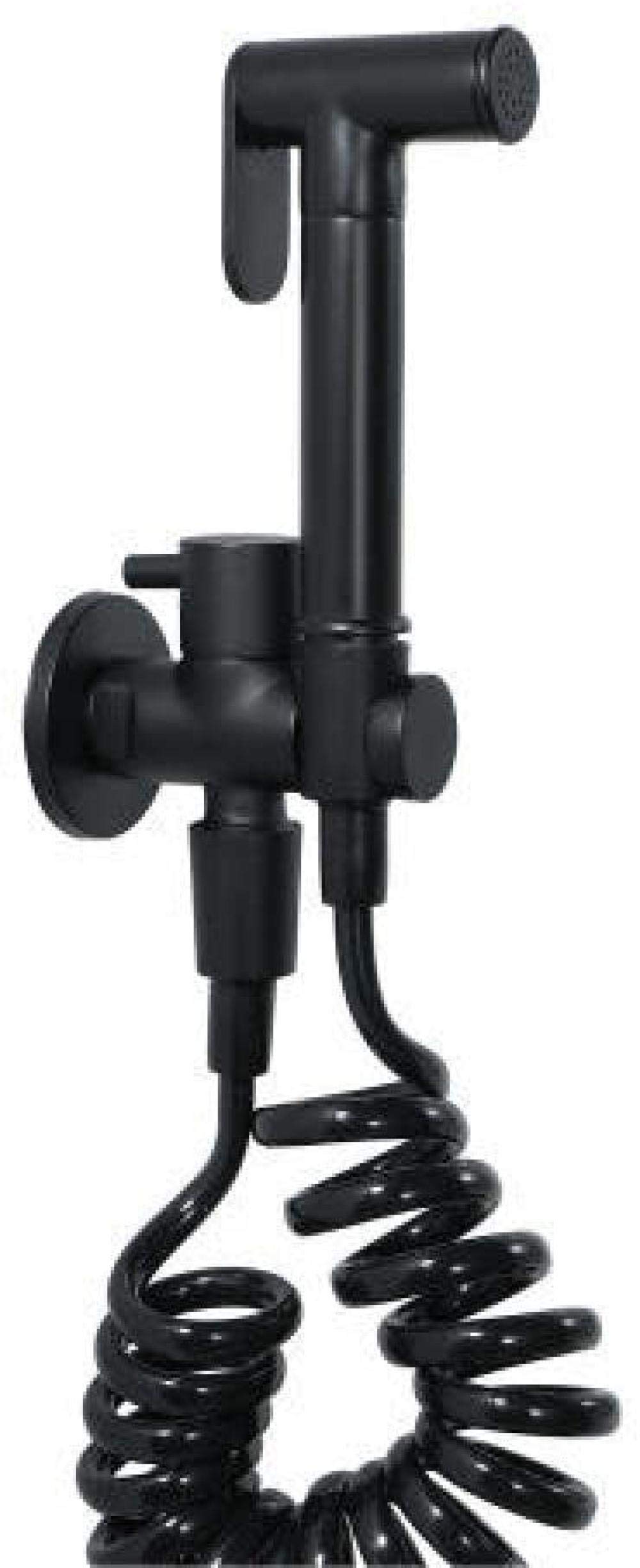 Ręczny rozpylacz bidetu, bidet bidet bidet kurek do wody, higiena osobista, łazienka, closestool - czarny zestaw do WC, bidet, pistolet natryskowy, kran