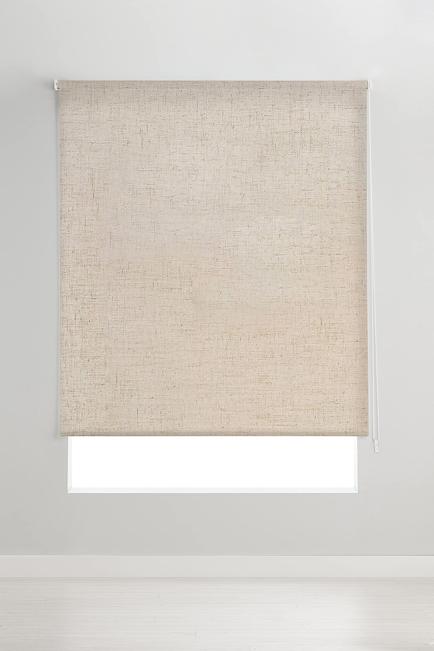 Estoralis Ramsay | Estor Enrollable Diseño Moderno | Opaco Liso | Color Lino | 150 x 195 cm (Ancho/Alto) Tamaño Tela 147 x 190 cm | Estores para Ventanas y Puertas