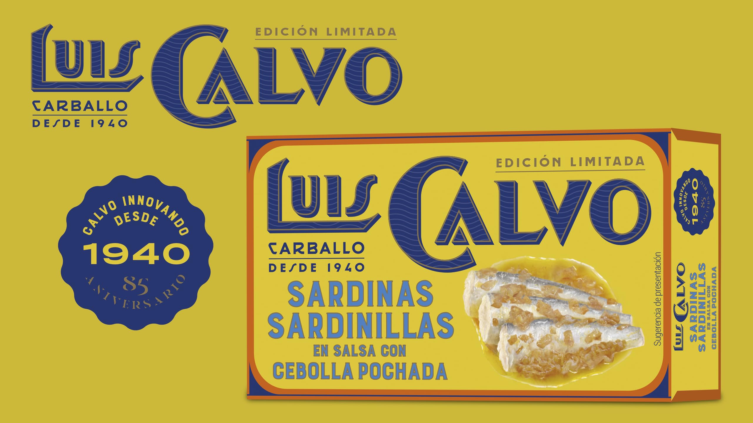 Luis Calvo Sardinillas en salsa con Cebolla pochada 85g
